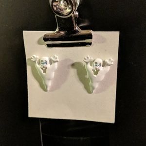 Vintage 90s Y2K Halloween Spooky Ghost Earrings